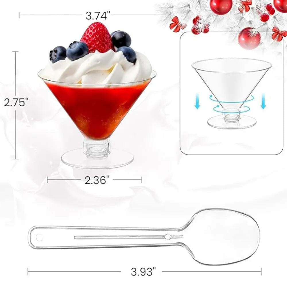 Transparent Plastic Martini Glasses Cocktail Glasses