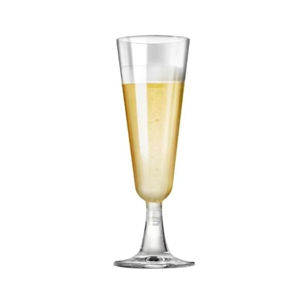 5 oz Transparent Disposable Plastic Champagne Glass (1Pcs)